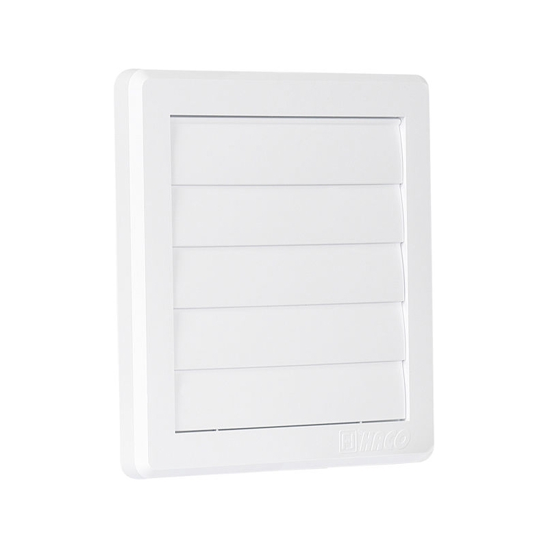 Rama de aerisire Haco, gravitationala, 17,5 x 17,5 cm, alb